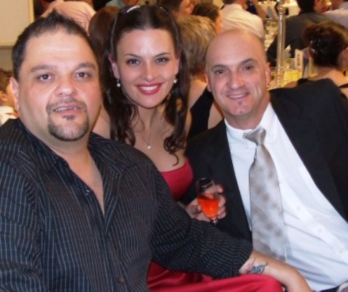*Sandro and Kimmie Capocchi with Lou Raffaele (right)